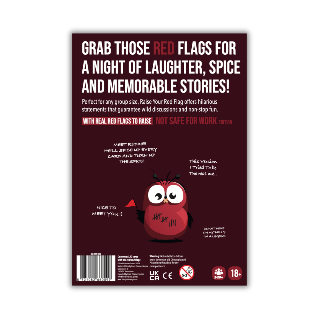 Raise Your Red Flag: Not Safe For Work Edition (18+ NSFW) - New Design