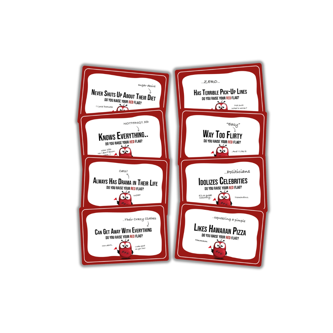 Raise Your Red Flag Party Game Original Edition - New Design