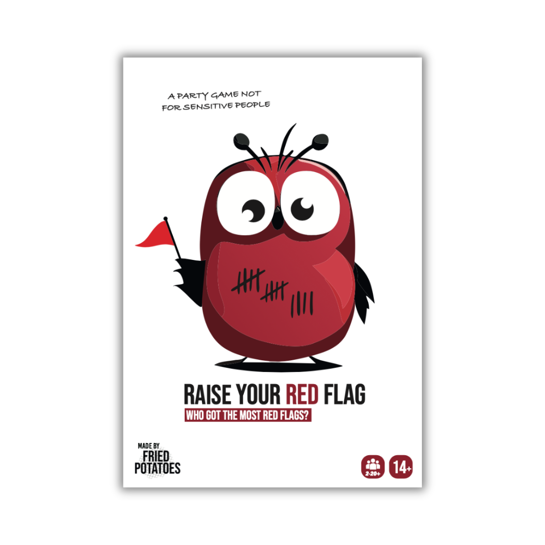 Raise Your Red Flag Party Game Original Edition - New Design
