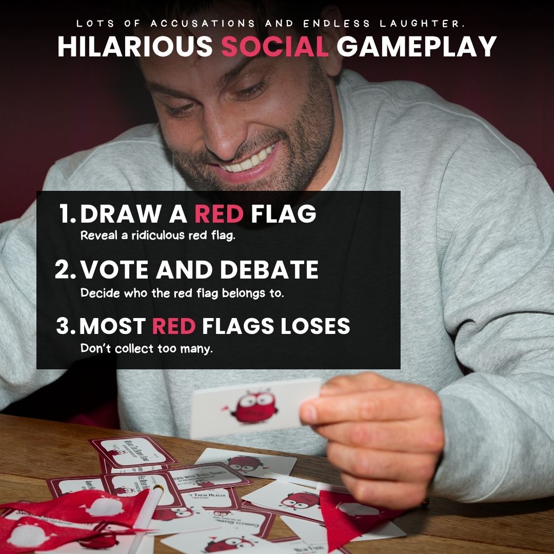 Raise Your Red Flag Party Game Original Edition - Fried Potatoes